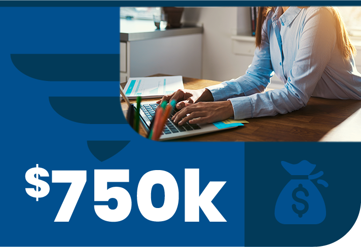 $750,000